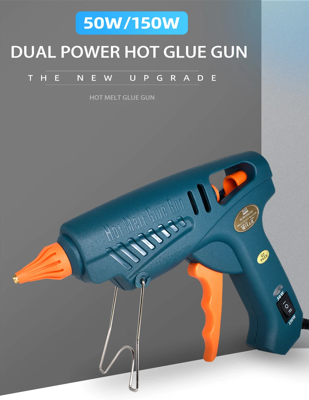 w pistola de silicone quente 11mm ajustável
