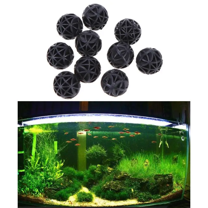 

10Pcs Media Bio-balls Fish Tank Aquarium Filter For Aquarium Pond Reef Water Filter Filtration Media Aquatic Pet Supplies