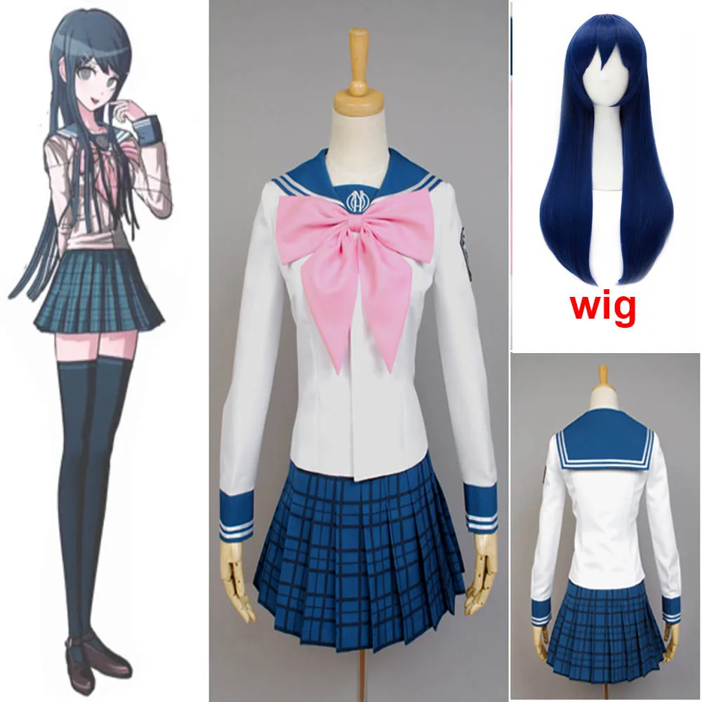 Супер Dangan Ronpa 2 Danganronpa Maizono Sayaka Косплей костюм для взрослых женщин летнее платье