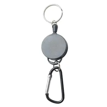 

Outdoor Telescopic Wire Rope Key Burglar Keychain Tactical EDC Retractable Chain Return key Ring Holder Camping Travel Kits
