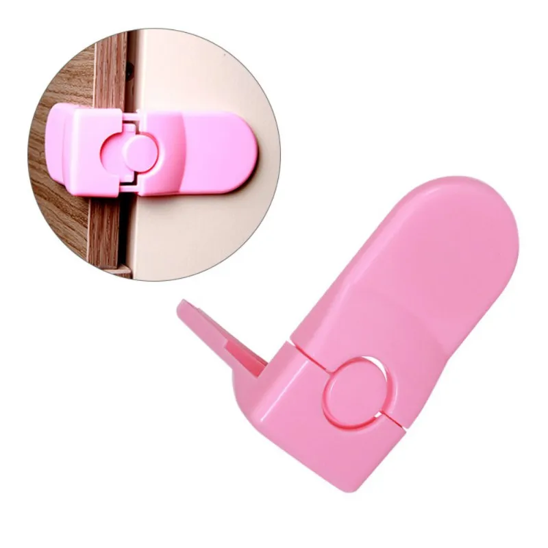 Unique Home Child Safety Locks Stick On Self-Adhesive Childproof Latches Cabinet Door Drawer Closet Oven Refrigerator Drilling