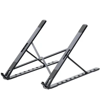 

Laptop Stand, Heat-Dissipating Aluminum Alloy Stand, Portable Adjustable Lifting Laptop Support-Dark Gray