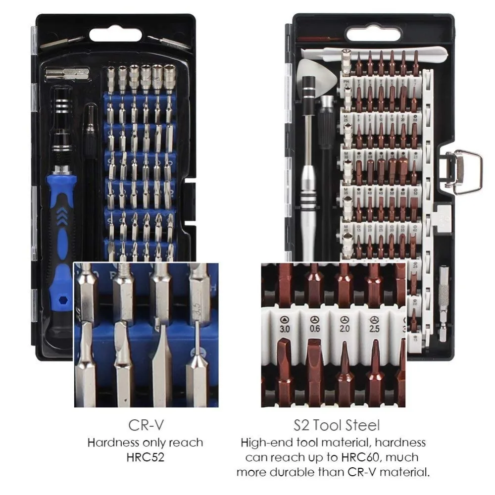 

60 in 1 Magnetic Precision Screwdriver Kit Electronics Repair Tool Kit for IPhone, Tablet, Macbook, Xbox, Cellphone, PC, Game