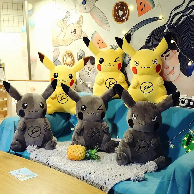 black pikachu plush