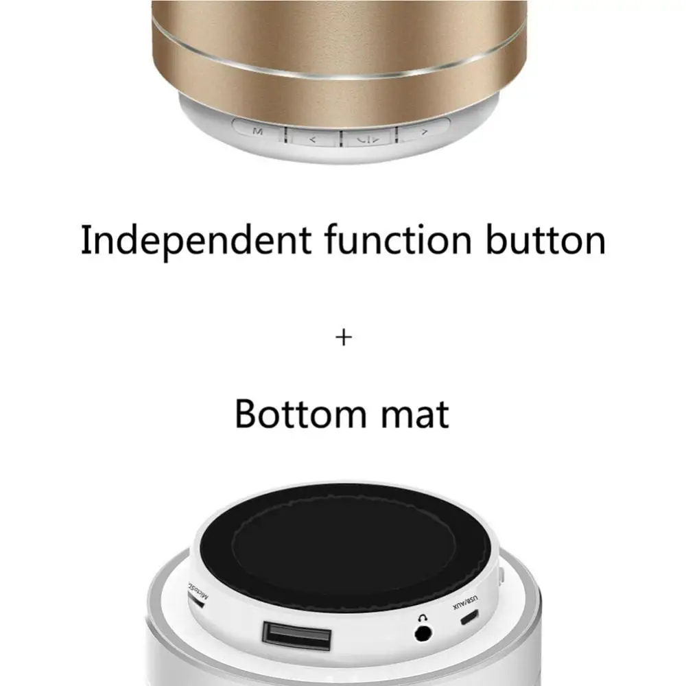 1 шт. Bluetooth динамик Поддержка U диск TF карта динамик музыкальный плеер портативный мини беспроводной сабвуферный динамик для использования на улице с AUX портом