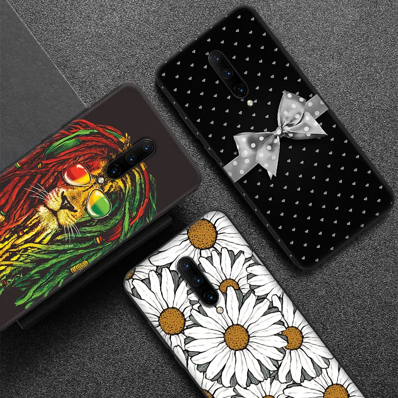 Матовый корпус для телефона One Plus 3 5 5T 6 6T черный чехол Роскошный мягкий из ТПУ 1 + 7