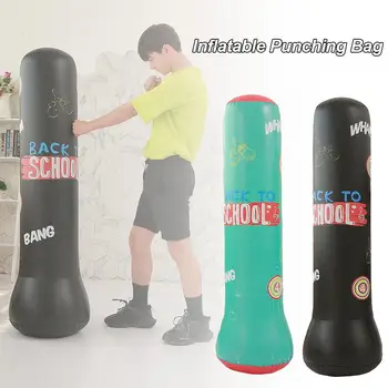 

Inflatable Punching Bag Fitness Inflatable Boxing Column Stand Punching Bag For Children Adult Karate Taekwondo Relieve Pressure