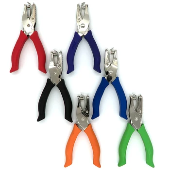 

6 Pcs Single-Hole Paper Punching Cushion Handle Greeting Card Special Heavy-Duty Puncher Scrapbook Notebook Puncher