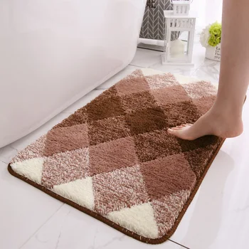 

Geometric Gradient Velvet Carpet Modern Rug Carpets for Living Room Bedroom Floor Mat Bathroom Door Mat Home Decor alfombra