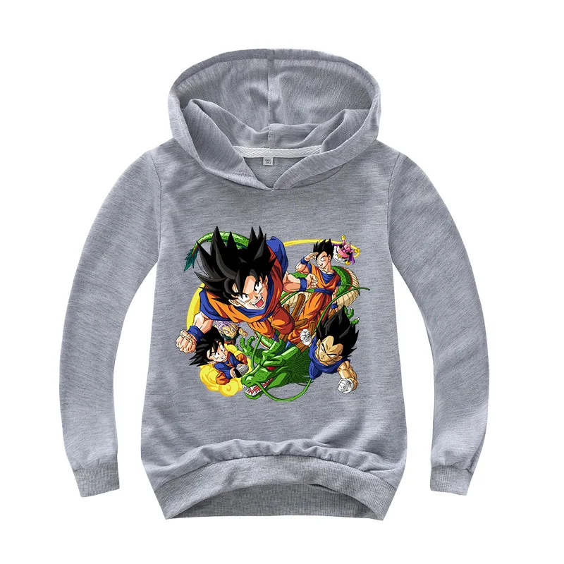 Kids Dragon Ball Hoodie Boys Girls Long Sleeve Casual Child Goku Hoodies Cotton Children Sweatshirts Pullover Sportswear Tops