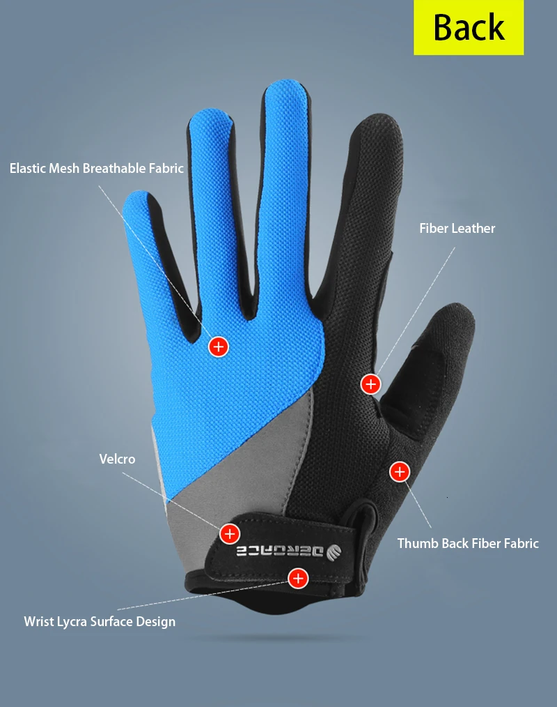 Весна Осень мужские и женские велосипедные перчатки с сенсорным экраном Нескользящие дышащие универсальные велосипедные перчатки велосипедные спортивные перчатки