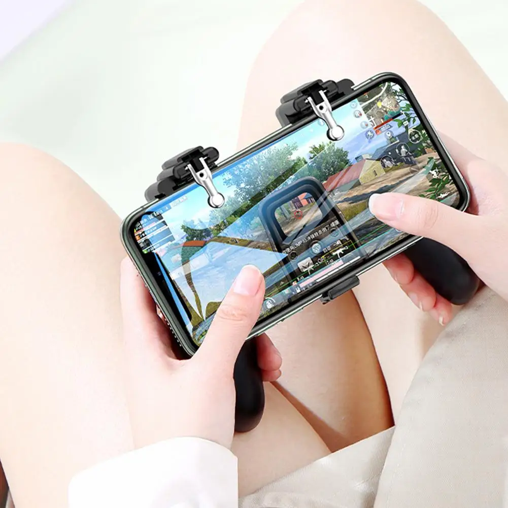 

Gaming Grip Portable Comfortable Charger Gamepad With Cooling Fan Fingers Trigger Mobile Phone Game Console