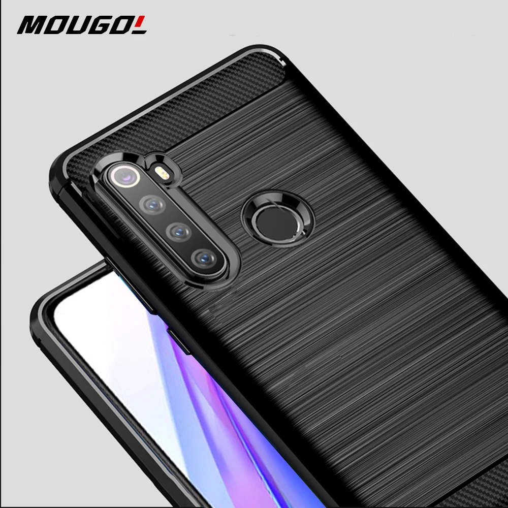 

For Xiaomi Redmi Note 8 T Case Flex Carbon Fiber Cover Full Protection Phone Case For Redmi Note 8 8T Cover Shockproof Bumper