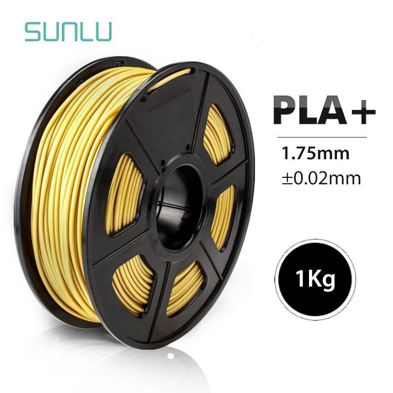 PLA PLUS-GOLD YELLOW Нить для 3D-принтера PLA Plus 1,75 мм, Высококачественная нить PLA с низкой усадкой, расходный материал для 3d принтеров и 3d ручек, 1 кг - Цвет: PLA PLUS-GOLD YELLOW