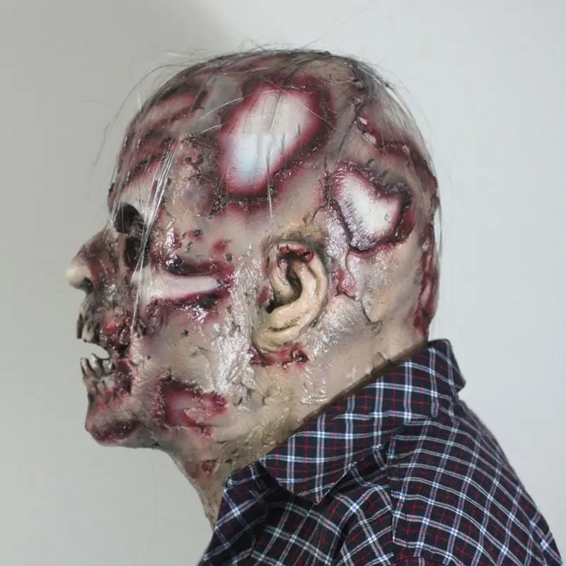 Halloween Horror Mask Zombie Masks Cosplay Party Bloody Disgusting Rot Face