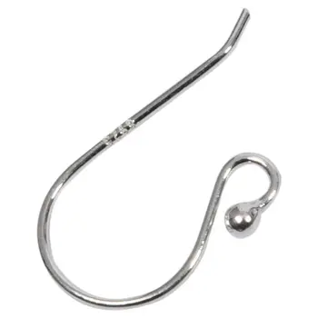 

5 Pairs Silver Ear Wire Hooks Earring Findings