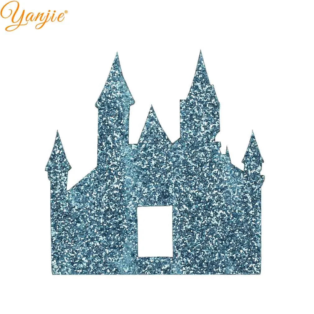 blue 20 шт./лот Блестящий фетровый замок колодки для девочек Женская повязка для волос DIY аксессуары для волос массивные кожаные дети Хэллоуин вечерние головные уборы - Цвет: blue