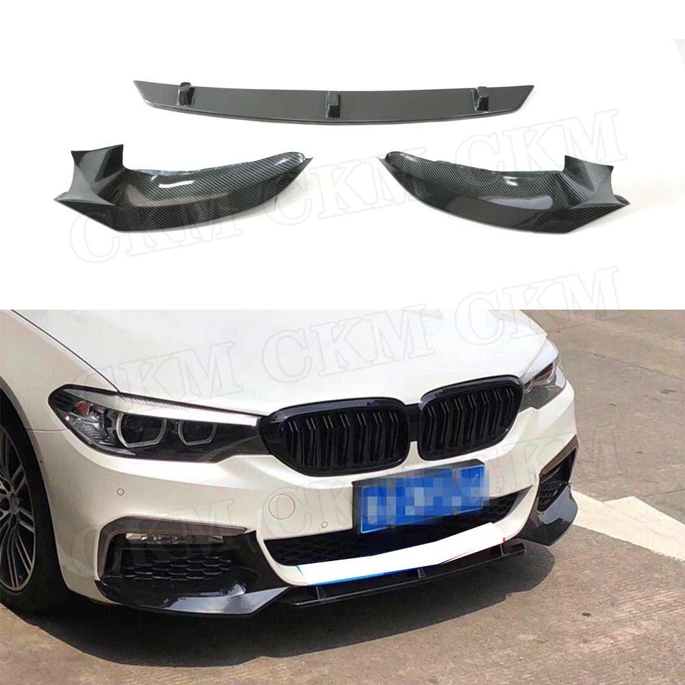 Передний спойлер для губ из углеродного волокна серии 5 BMW G30 G31 520i 530i 540i M Sport 2017 2018