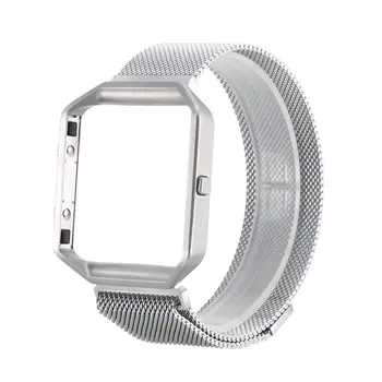 

Smart Bracelet Stainless Steel Metal Strap Sports Watch Practical Protective Frame Replacement Strap