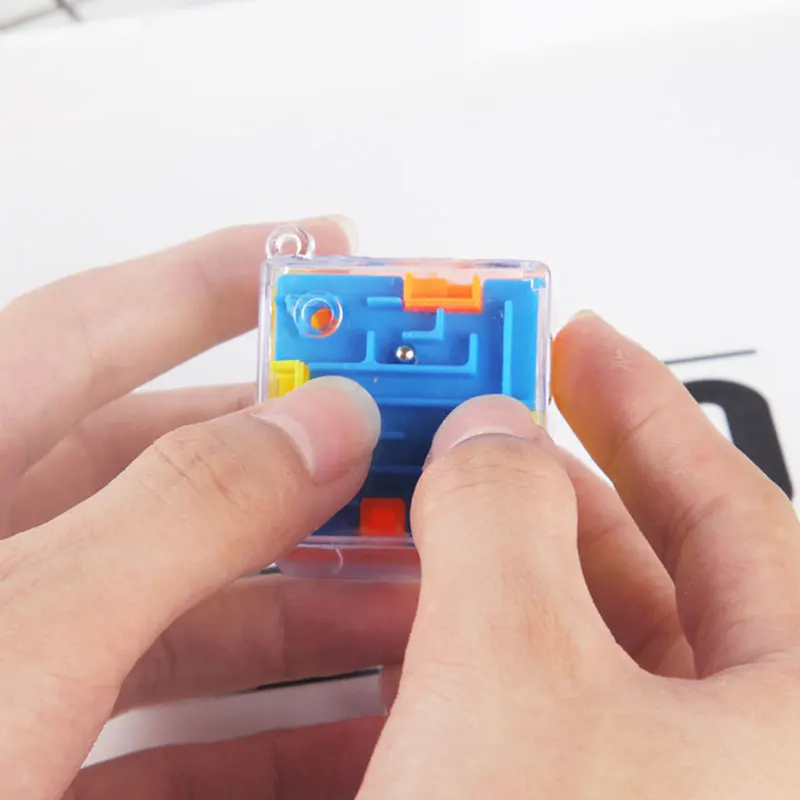 3D six-sided transparent magic cube maze puzzle Speed Cube rolling ball game Cubes labyrinth educational kids toys