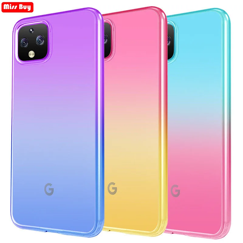 Ультратонкий чехол для Google Pixel 4 с цветным градиентом прозрачный 4xl 3A 3AXL Pixel4 |
