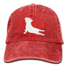 Французский бульдог Йога Винтаж регулируемые джинсы кепки тренажерный зал s для мужчин и женщин