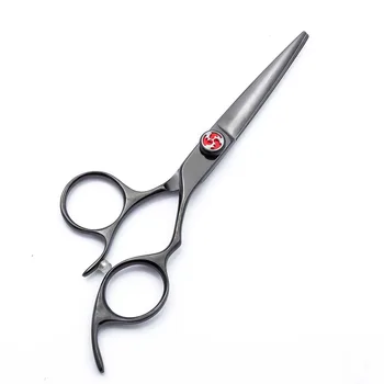 

Japan 440C 9cr Professional Hairdressing scissors 5.5 inch Cutting & Thinning scissors Barber shears BLACK SCISSORS