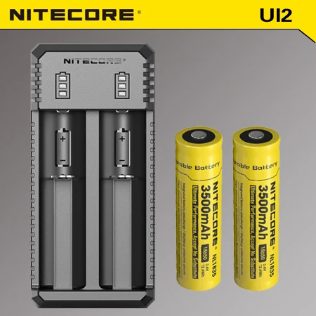 Nitecore UI2 18650 14500 10440 IMR литий-ионный перезаряжаемый аккумулятор USB зарядное устройство+ аккумулятор nitecore 3500 мАч