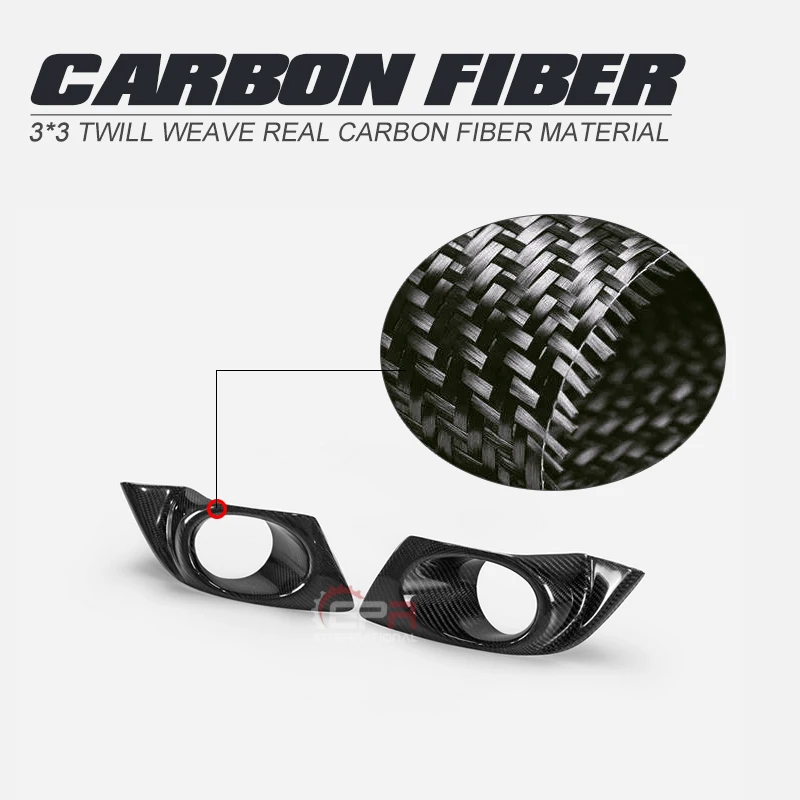 

Car-styling For BL BP 04-08 Legacy Carbon Fiber Fog Light Cover Glossy Finish Front Bumper Headlight Trim Fibre Drift Lamp Kit
