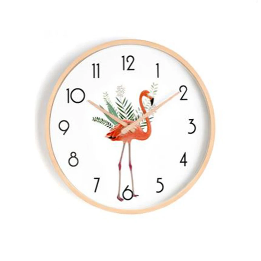 

Japanese Nordic Wall Clock Wood Silent Bedroom Living Room Wall Clock Modern Design Children Unique Gifts Kitchen Watch WKP542