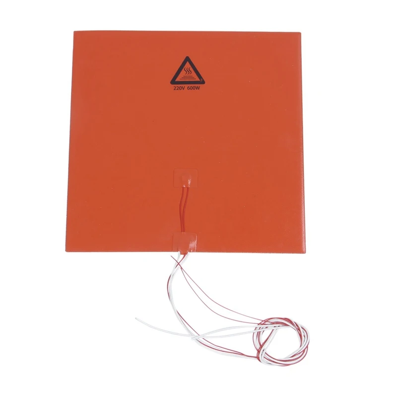 

Heatbed 600W 220V With NTC 100K Thermistor Silicone Heating Pad For 3D Printers 300 X 300Mm