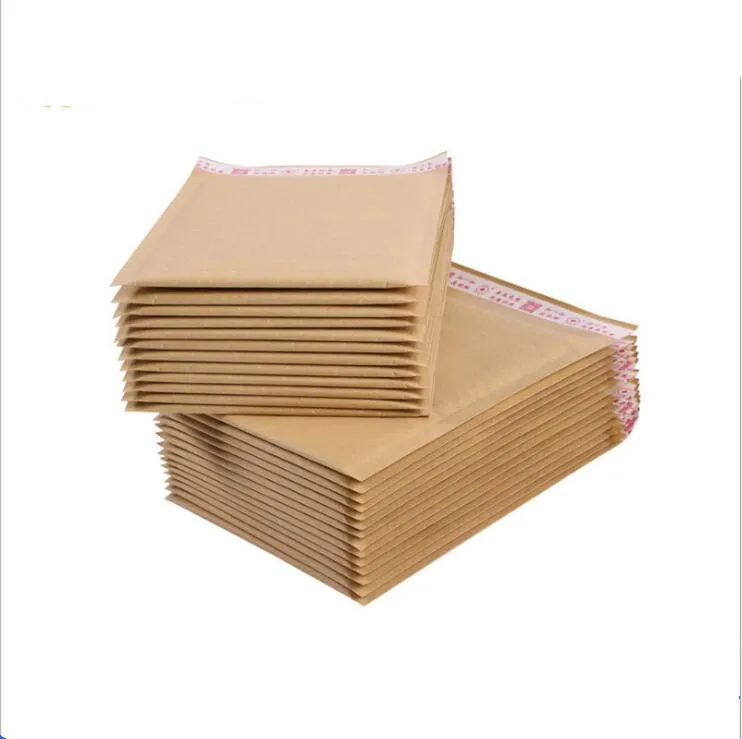 

100pcs Thick Kraft Paper Bubble Shipping Envelopes with Bubble Shipping Bags Mailer Mailing Bags Padded Envelope Packaging Pouch