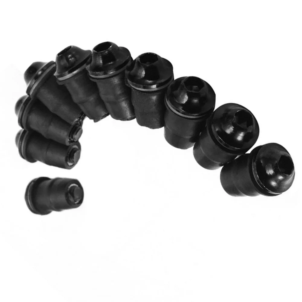 

10pcs Black Well Nut For Motorcycle Bike Windscreen Fairing Wellnut 5mm Bolts