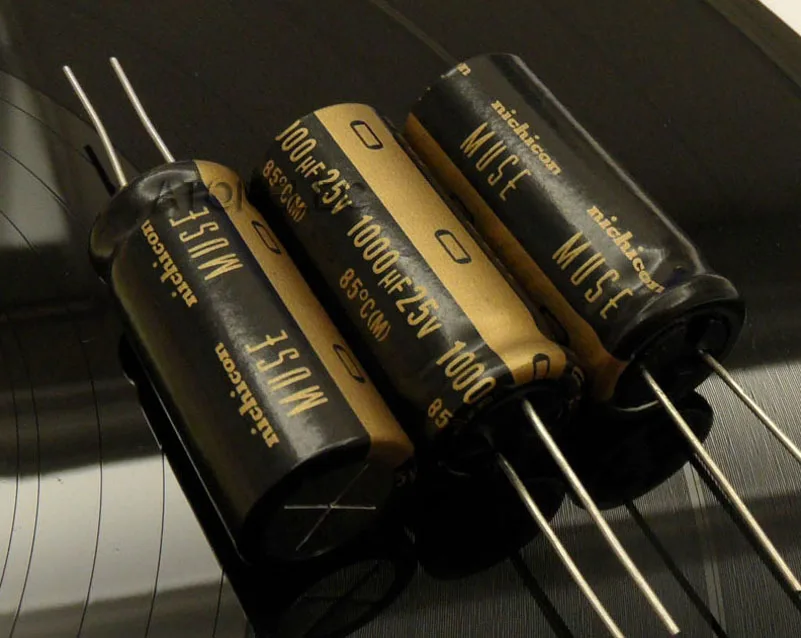 1pc NEW Nichicon MUSE KZ 1000uF/25V Electrolytic Capacitors Hi Fi Audio