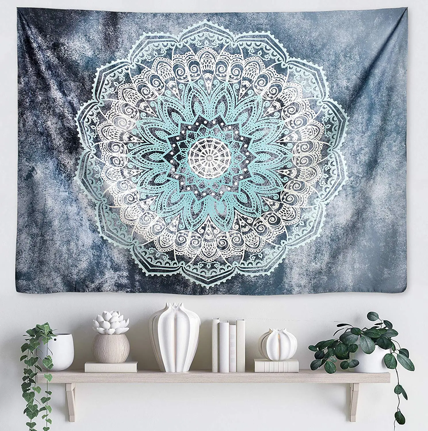 

Popular Mandala Hippie Bohemian Tapestry Wall Hanging Flower Psychedelic for Living Room Bedroom