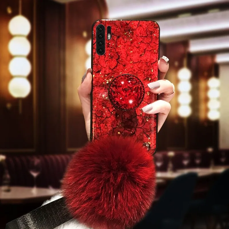 Эпоксидная Золотая фольга Gem чехол для телефона huawei Honor P30 Pro P20 Lite P10 Nova 5 5i 4 3S 3i 2 2i с демонстрационный держатель для колец Ремешок Крышка