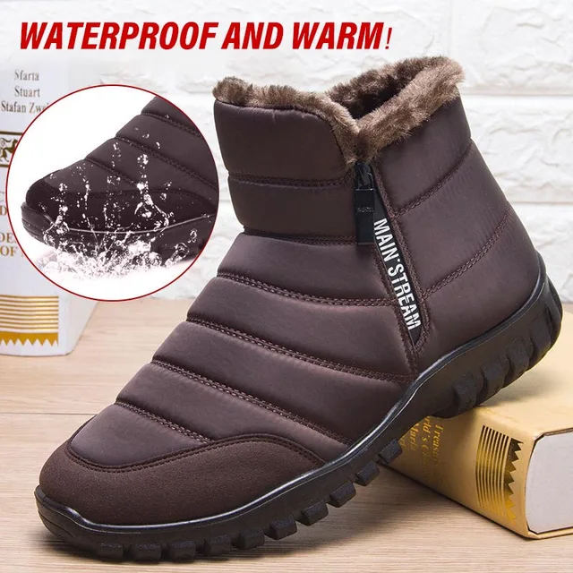 Nouveaux hommes Bottes Hiver Chaussures de travail Pour hommes chauds hommes Bottes d'hiver Grosses