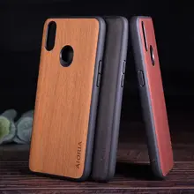 خشبية مثل الحال بالنسبة ممن لهم Realme 3 برو بولي TPU + PC + الخشب بولي covers الجلود الجلد يغطي كوكه fundas ل ممن لهم Realme 5 برو(China)