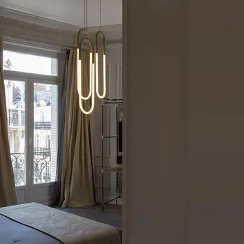 

LED Nordic Iron Glass designer Gold White LED Lamp LED Light.Pendant Lights.Pendant Lamp.Pendant light For Dinning Room