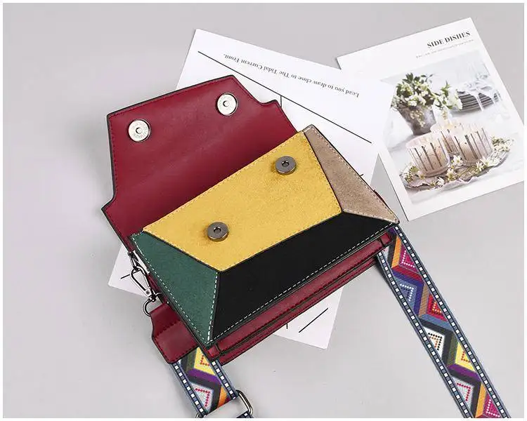 colors patchwork bag bags women's handbags (17)
