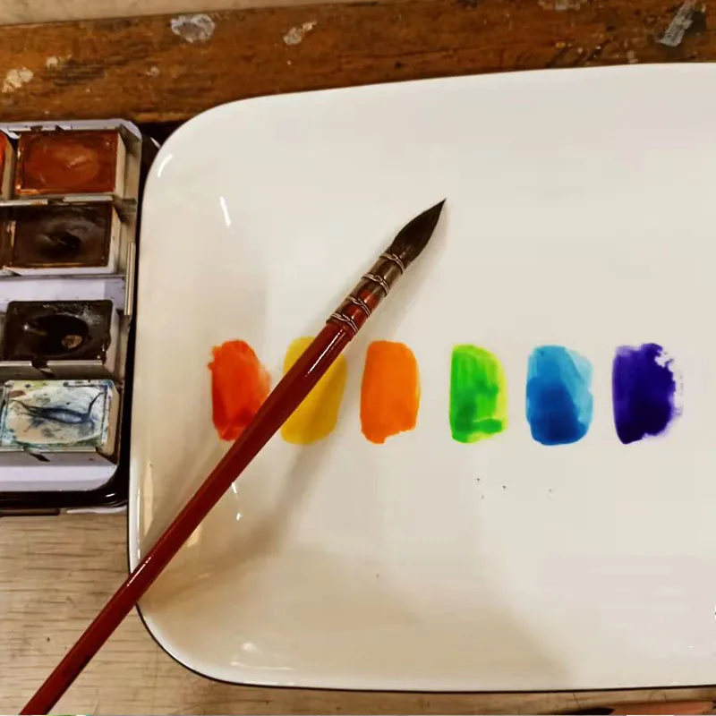 plate Ceramics Material Palette For Painting Of Oil Painting,Watercolor,Acrylic,Chinese Painting Ect
