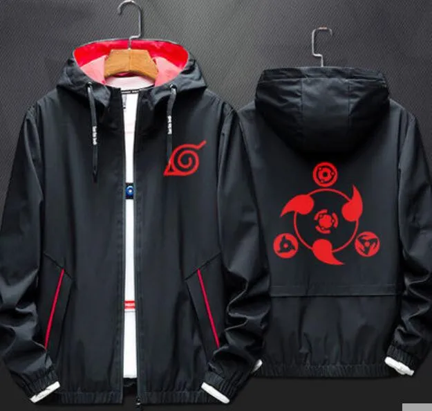 

Anime Naruto Cosplay Costume jacket Uchiha Itachi 3D Printed Zip Hooded Sweatshirt Akatsuki Naruto Cosplay Windbreaker A9001