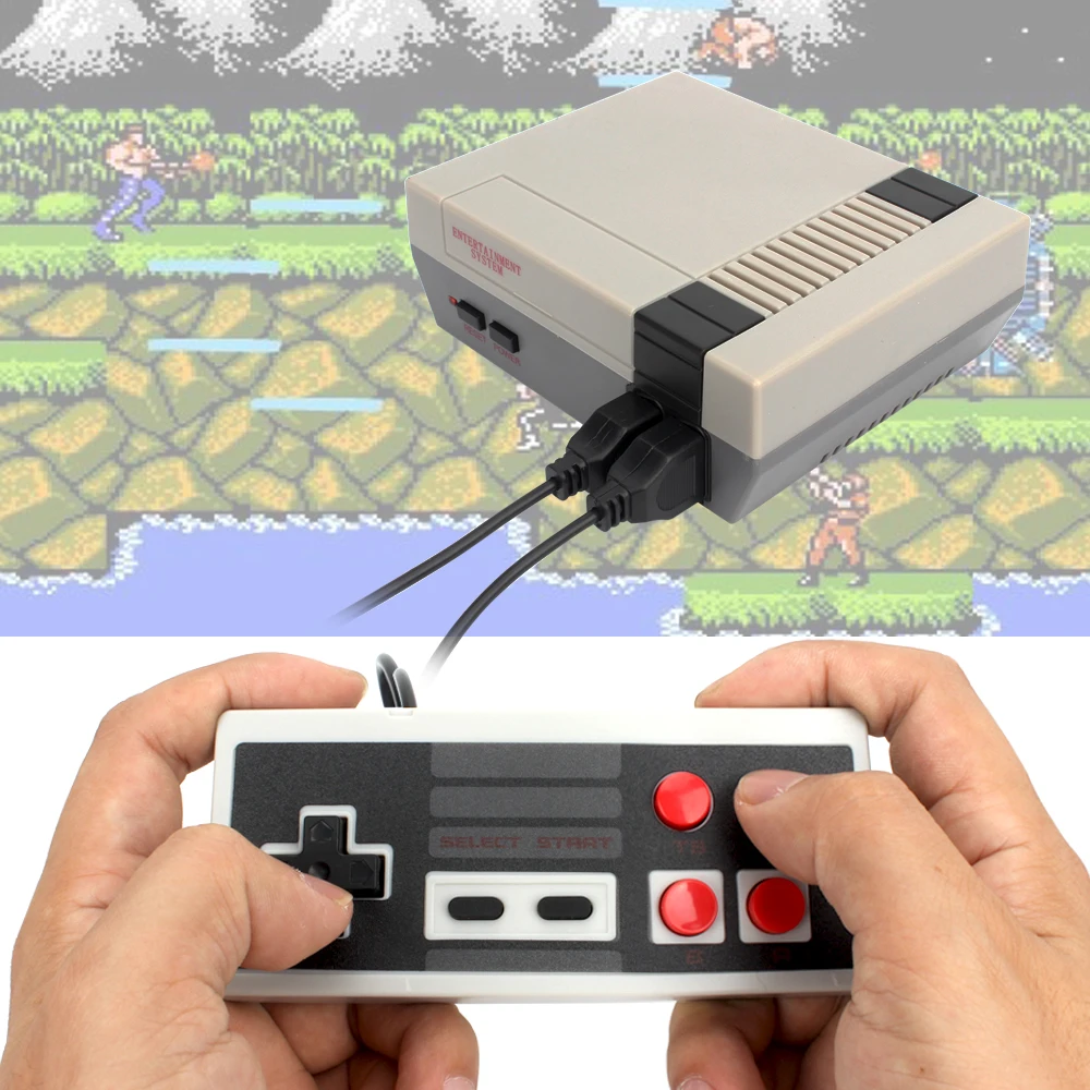 

Mini TV Handheld Family Recreation Video Game Console AV Port Retro Built-in 500/620 Classic Games Dual Gamepad Gaming Player