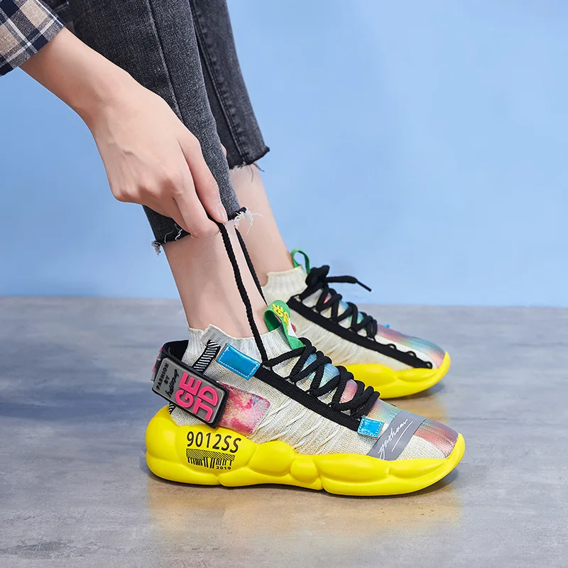 Женская обувь Кроссовки на платформе Новинка Модная удобная высококачественная