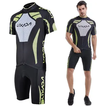

Men's Short Sleeve Cycling Jersey Padded Short Sportswear Suit Set Breathable Cycling Cloth Set Man Cycling Clothes