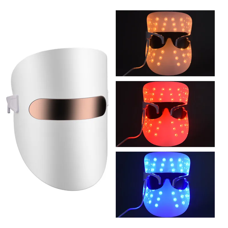 

LED Photon Facial Mask Light Therapy Electric Face Massager Skin Rejuvenation Anti-Aging Acne Wrinkle Removal SPA Beauty Machine