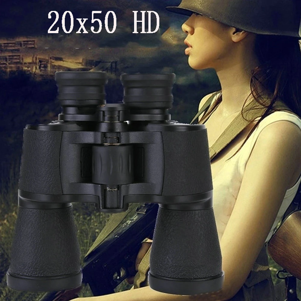 Телескоп 20x50 бинокль высокой мощности HD низкий светильник ночного видения бинокулярный Открытый Кемпинг Охота Рыбалка телескопы