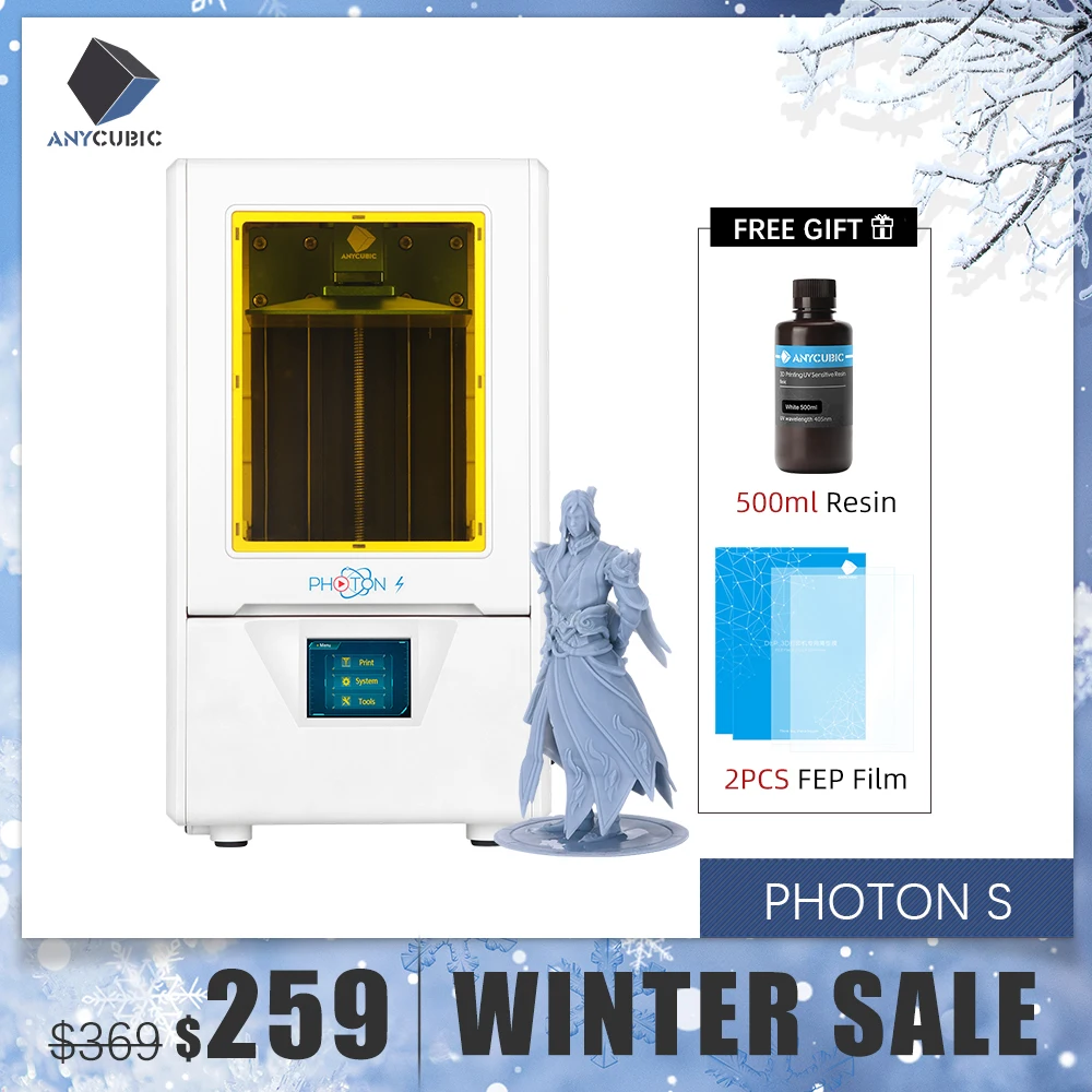 Anycubic Photon S 3D принтер 2 цветный УФ SLA/LCD Высокоточный двойной Z ось принтер|3D