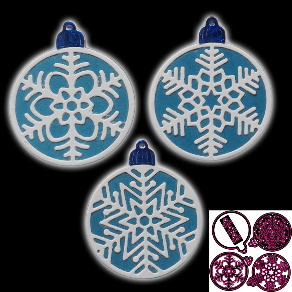 Cutting Dies Christmas Clock Ball Snow Scrapbooking Die Metal Cut