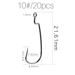 Durable Carbon Steel Crank Hooks with Large Rings and Eyes (10)